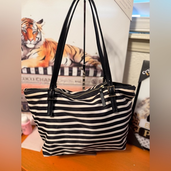 Kate Spade Watson Lane Maya Nylon Striped Tote - Picture 3 of 13